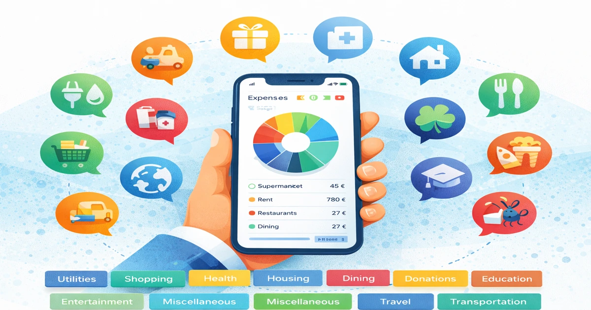 Persona organizando sus finanzas personales desde el celular